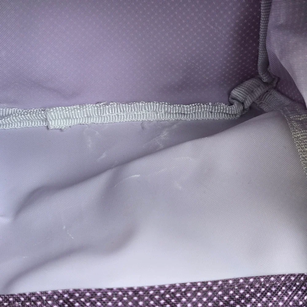 Thirty-One Littles Carry-All Caddy Storage Tote 891A Plum Gingham Pop Mini 6